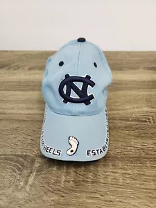 North Carolina Tar Heels NCAA Hat Cap Mens Blue Embroidered Strap Back - Picture 1 of 5