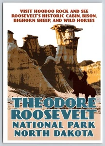 Postal Sierra Club Theodore Roosevelt National Park Dakota del Norte Hoodoo Rock - Imagen 1 de 2
