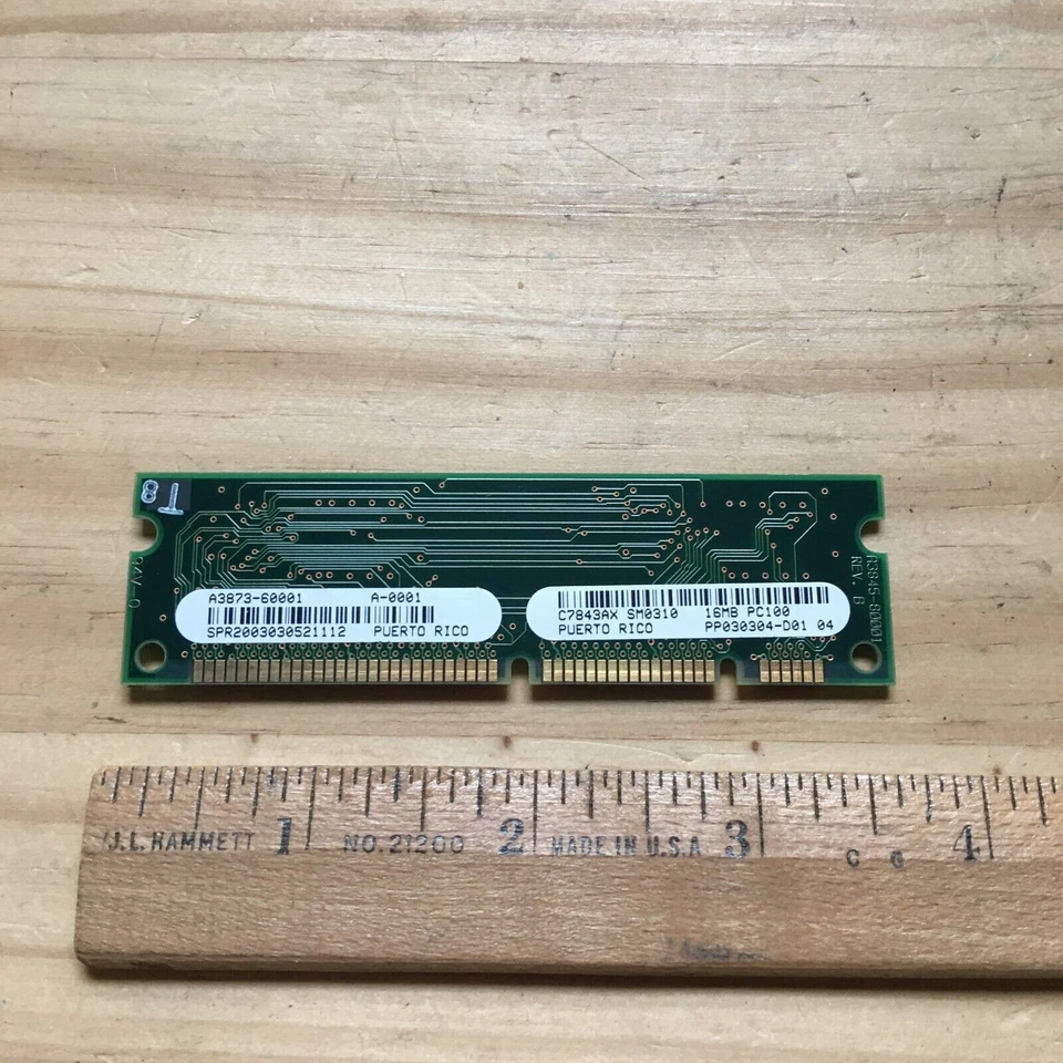 HP LaserJet C7843AX SM0310 16MB PC100 SDRAM A3873-60001 - Image 1 of 2