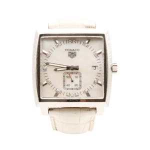 Tag Heuer Monaco 12P Diamond Quartz Men'S Waw131B.Fc6247 Tagheuer - Picture 1 of 12