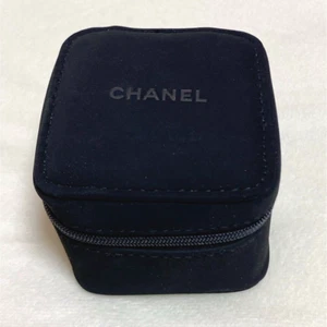 Chanel Genuine Watch Case Travel Box Soft Pouch Bag Portable Black - Picture 1 of 4