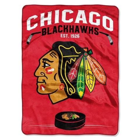 Chicago Blackhawks 60x80 Throw Blanket - Inspired Design [NEW] NHL Fleece Cover