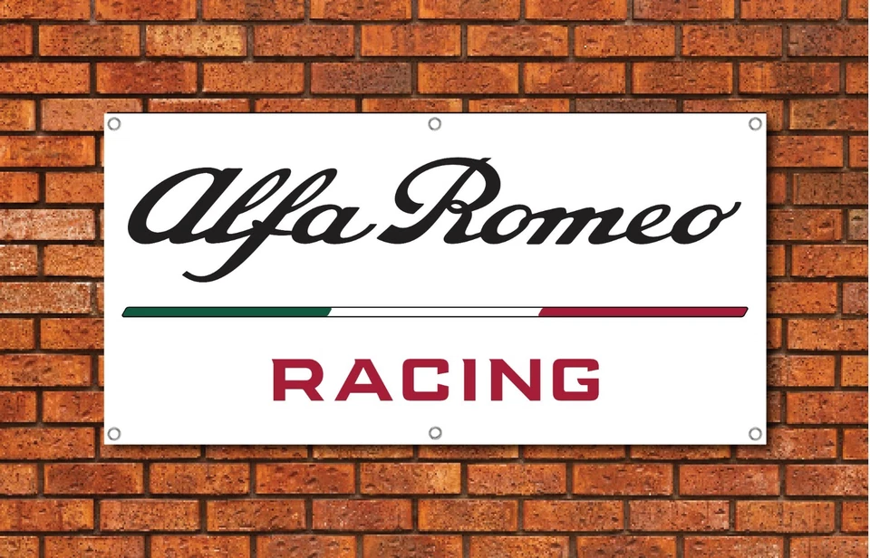 Alfa Romeo Racing Garage Banner 2' X 4' Ft - Image 1 of 1