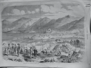 1865 UI CAMPEMENT CAVALIERS SIKHS BOUTAN - Picture 1 of 1