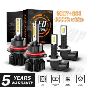 For 1998-2003 Ford Escort 9007+881 faro LED Hi-Lo + bombillas de luz antiniebla - Picture 1 of 17