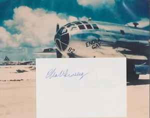 Tarjeta firmada de Chuck Sweeney. Nagasaki Pilot of Bockscar. Bomba atómica. Foto gratis. - Imagen 1 de 1