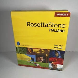 ROSETTA STONE Italian Italiano Version 3 Level 1 & 2 - Picture 1 of 7