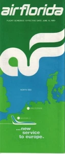 Air Florida timetable 1980/06/15 - Picture 1 of 3