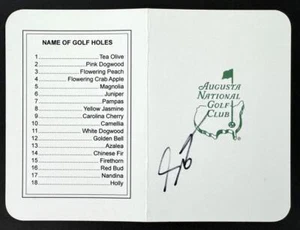 Scottie Scheffler Signed Autograph Augusta National Masters Scorecard w/ JSA COA - Picture 1 of 2
