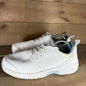 orthofeet talya womens size 10 extra wide shoes white leather walking sneakers - Picture 1 of 8