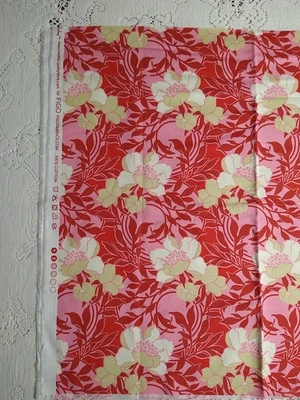 Heather Bailey Fabric True Kisses Smitten Rouge BTFQ 18 x 22 Figo Fabrics Cotton - Image 1 of 3