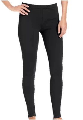 HUE Ponte Knit Stretch Leggings Mid Rise Skinny Fit Black Women XL 16/18 - Image 1 of 4