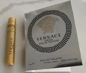 Versace Eros Pour Femme Eau de Toilette EDT for Women Sample Spray 0.03oz / 1ml - Picture 1 of 3
