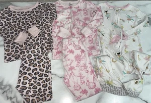 Toddler Girls Pajamas Set of 3 Janie & Jack, Carters, Old Navy 3T - Picture 1 of 13