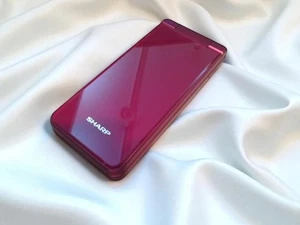 [EXC] SHARP AQUOS KEITAI SH-N01 RED Touch Cruiser EX Flip Unlocked SIM Free - Picture 1 of 7