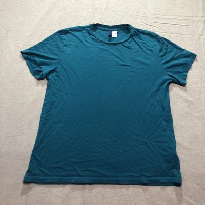 Divided by H&M T Shirt Men's Medium Basic Minimalist Lounge Teal Blue Tee - Image 1 of 4