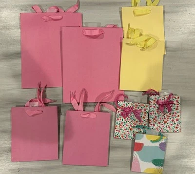 Hallmark Lot Of 9 Small And Extra Small Gift Bags- NEW! - Image 1 of 2