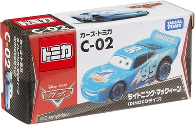 Takara Tomy Disney Pixar Cars Tomica C-02 Lightening McQueen DINOCO Type Toy - Image 1 of 4