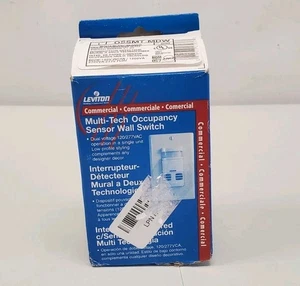 Leviton OSSMT-MDW Multi-Tech Decora Bianco Interruttore a Parete Sensore Multi-Tech Relè - Foto 1 di 2