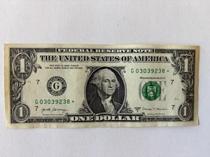 2017A | One Dollar Schein Star * Note | CRISP BILL - Bild 1 von 2