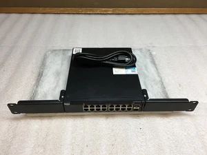 Dell X1018 Smart Managed Switches 16-Port Gigabit 2-Port SFP Switch w/ Rack Ears - Picture 1 of 6