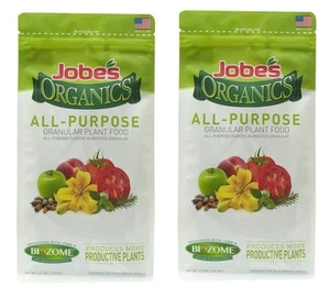 Jobe’s Organics 09526 Organic All Purpose Granular Fertilizer 4-4-4 4lb wo ack - Picture 1 of 9
