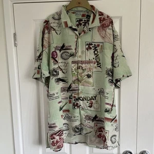 Tulliano Men’s Hawaiian Shirt Size XL 100% Silk - Picture 1 of 4