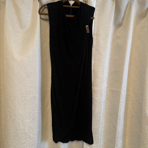 GUCCI Abito smanicato rayon nero 34 XS 84693c