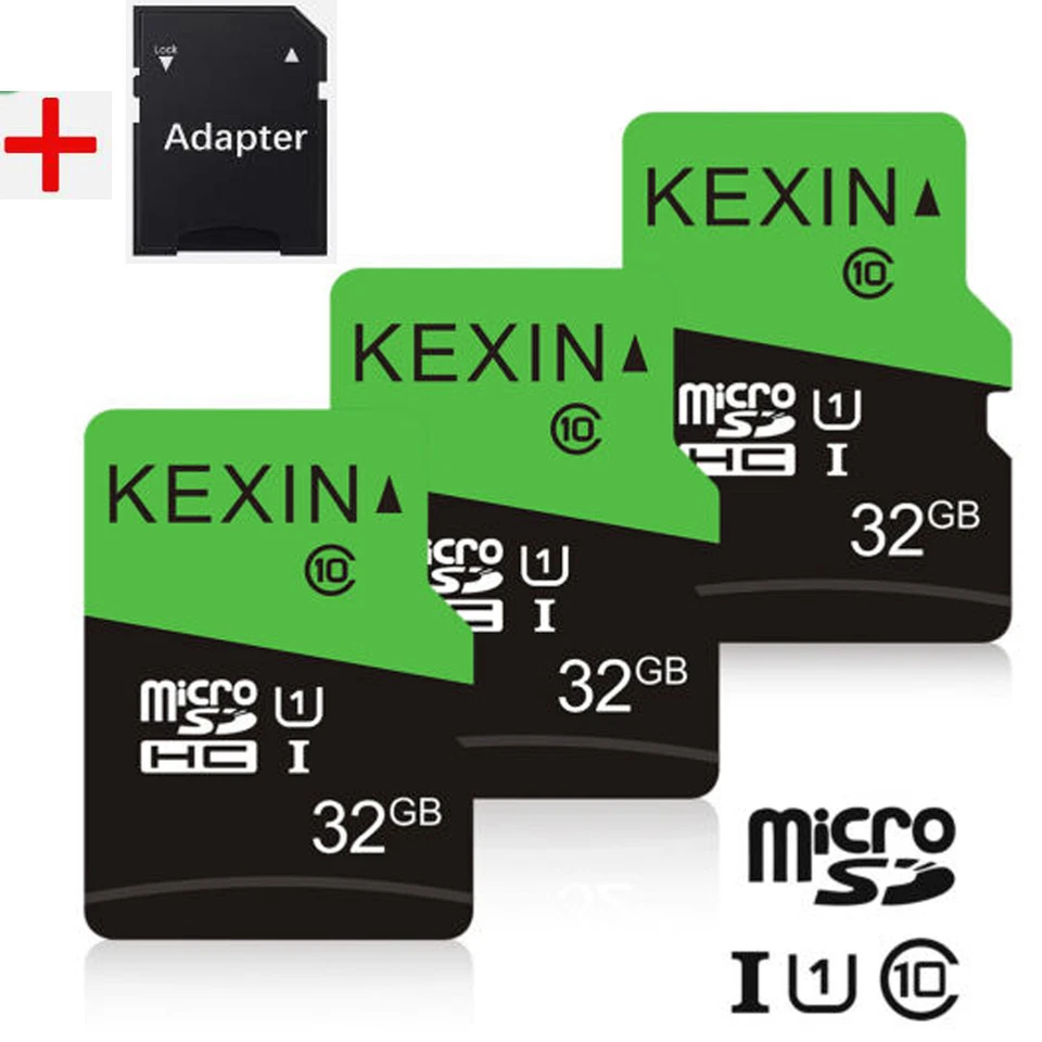 3Pack 32GB Micro SD TF Card SDHC Class 10 Flash Memory Card For Phone Camera - Image 1 of 4