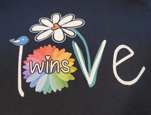 LOVE WINS FLOWER T-Shirt - Picture 1 of 5