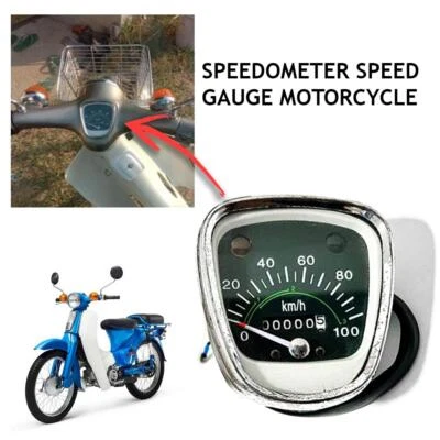VELOCÍMETRO MOTO VELOCÍMETRO KM/H PARA HONDA C90 C70 C50 PASAPORTE Foto 1 de 4