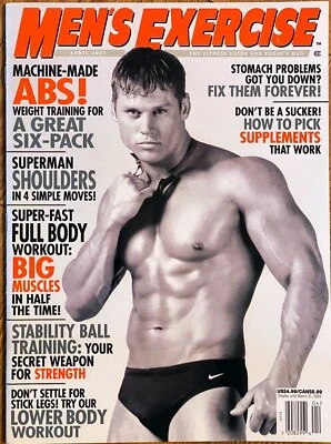 Men’s Exercise Magazine - April 2003 - Gay Interest - Image 1 of 2