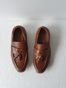 NEXT Boys Brown Leather Tassel Casual Slipon Loafers UK(12)EU(30) VL-2392DB - Picture 1 of 17