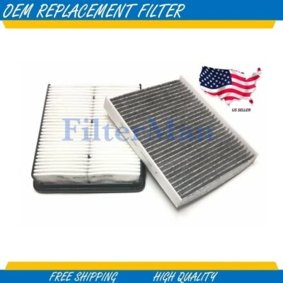 Filtro de aire de cabina de motor y carbonizado para Kia Sorento 2011 2012 2013 AF6124 C36158C Foto 1 de 4