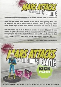 2013 MARS ATTACKS INVASION THE MINIATURES GAME KICKSTARTER PROMO - Picture 1 of 1