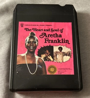 Aretha Franklin The Heart & Soul 1977 Candlelite Tested 8-Track NEW PRESSURE PAD - Image 1 of 4