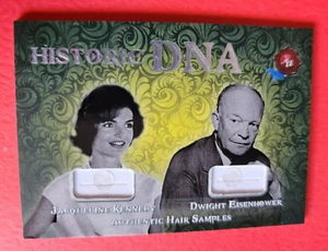 JACQULINE KENNEDY HAIR STRAND RELIC CARD DWIGHT EISENHOWER HISTORIC DNA #78/86 - Picture 1 of 2