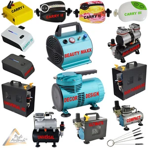 AIRBRUSH KOMPRESSOR MINI MEMBRAN EINZELZYLINDER ZWEI ZYLINDER AIRBRUSHKOMPRESSOR - Bild 1 von 24