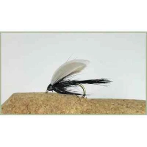 Black Gnat Wet Flies, 6 Pack, Choice of Sizes, Trout or Grayling flies - Picture 1 of 1