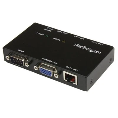 StarTech ST1214T 4 Port VGA Over CAT5 Video Extender - 450ft (150m) - Image 1 of 4
