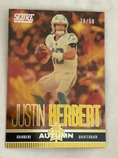 Justin Herbert Men Of Autumn Gold Zone Score 2023 Numbered 31/50! Card #5