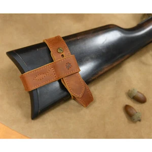 Upgraded Leather Shotgun/Rifle No-Drill Harnessed Buttstock Holder Sling Mount - Bild 1 von 59