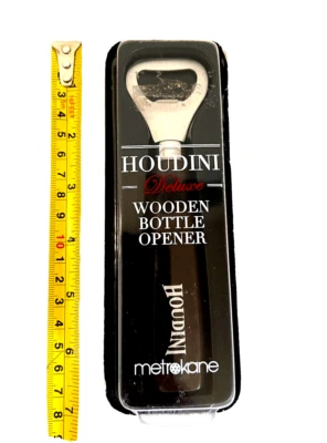 Houdini Wooden Bottle Opener New / NIB -  7" Long - Image 1 of 3