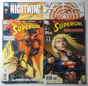 Norm Rapmund signed X4 books Nightwing 125 "52" Week 43 Supergirl 7+ 6 (Varient) - Picture 1 of 11