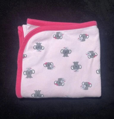 Manta Carters Just One You Bebé Koala Oso Rosa Jersey Tejido Elástico Suave Lovey Foto 1 de 4