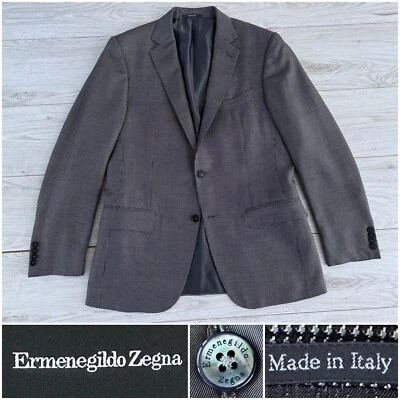 Chaqueta Milano 2015 $3195 Ermenegildo Zegna gris lana y seda, 38R 40R 50R Mila Foto 1 de 4