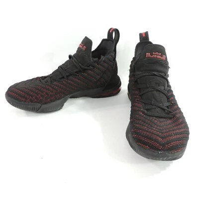 NIKE Lebron James Sneakers XVI Black & Red Panther Size 7Y - Image 1 of 4