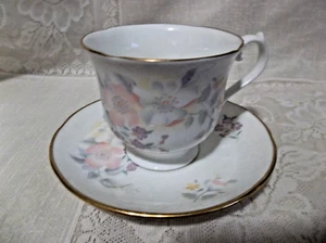 CUP & SAUCER SET MARLBOROUGH BONE CHINA MADE IN ENGLAND - Picture 1 of 2