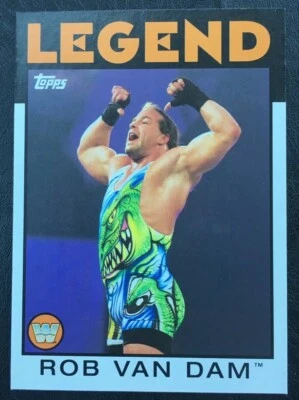 WWE 2016 Topps Heritage ROB VAN DAM WWE Legend Card - Image 1 of 2