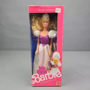 My First Barbie Prettiest Princess Ever Puppe 9942 Neu 1989 blonde Haare - Bild 1 von 10